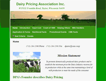 Tablet Screenshot of dairypricing.org